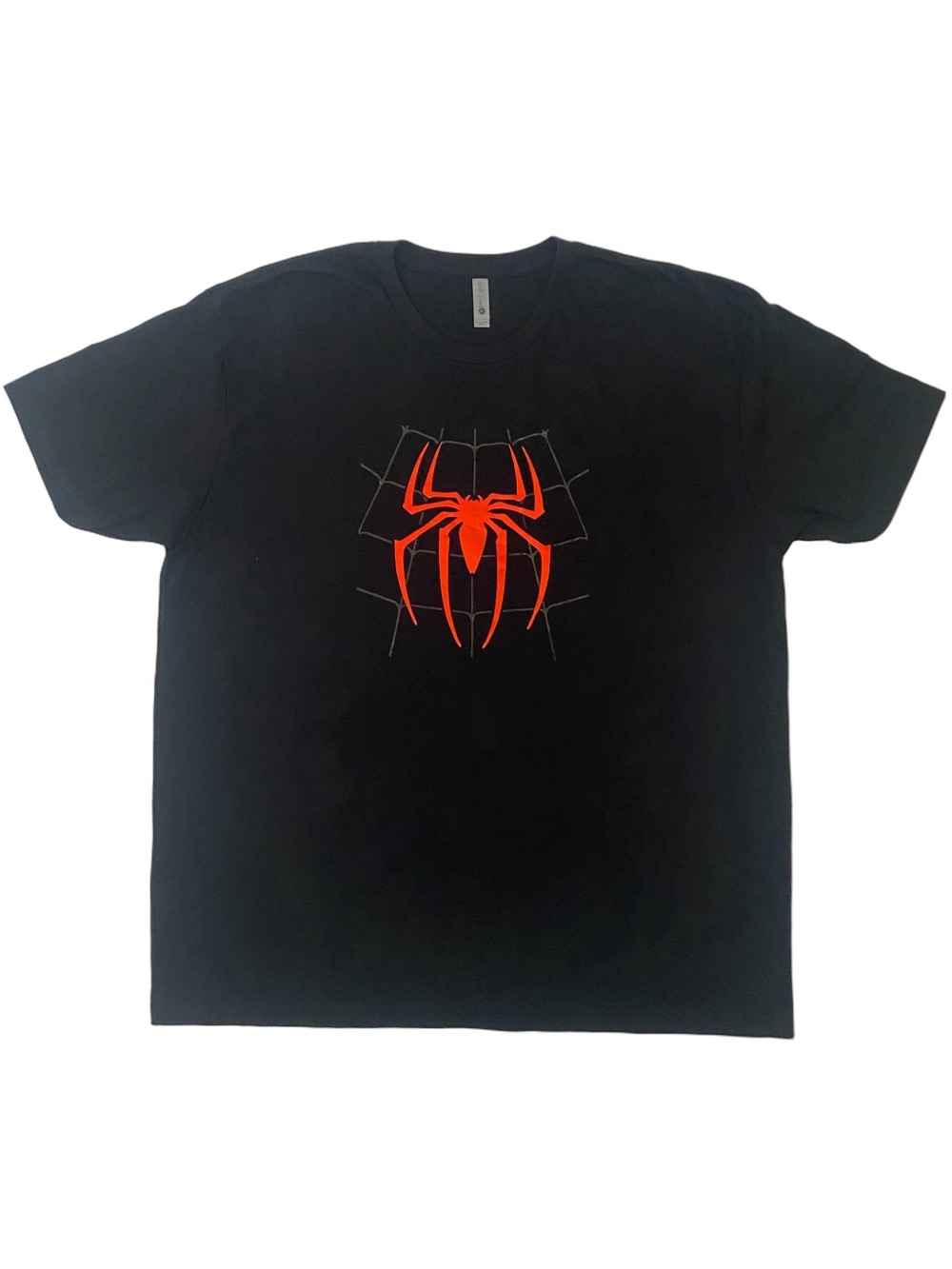 Next Level Apparel Black Tee with Red Spider Graphic